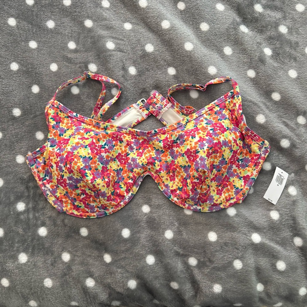Old Navy Colorful Floral Underwire Bikini Top